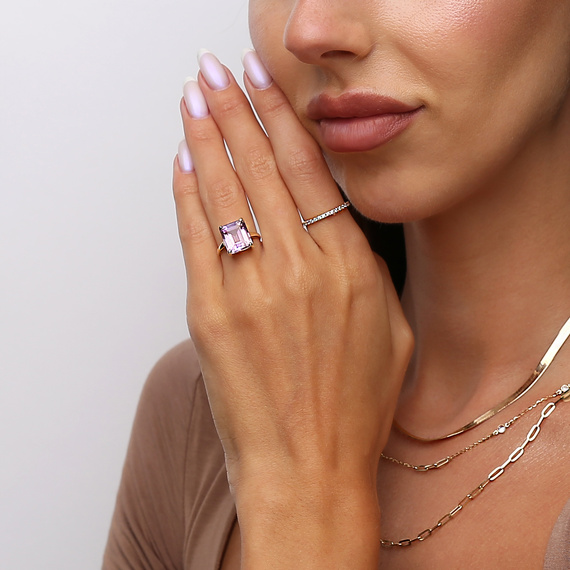 Goldring 585 Saphir 0,43 Karat Diamanten 0,14 Karat