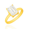 Goldring 585 Saphir 0,43 Karat Diamanten 0,14 Karat