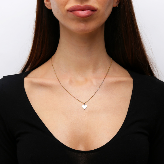 Gold 585 durchbrochener Herz-Anhänger