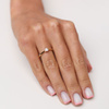 Verlobungsring aus Gold mit 0,08 Karat Diamant