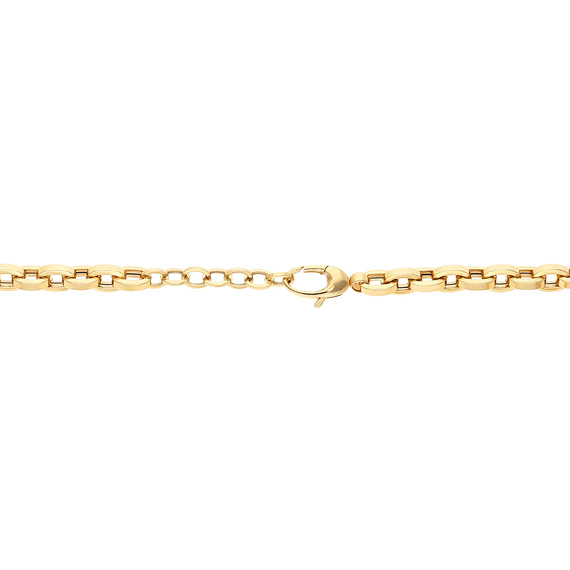 Damen Gold Halskette 585 dicke Kette Fußkettchen Zirkone