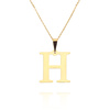 Gold-Anhänger 585 einfacher Buchstabe H Höhe 2 cm