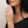 Goldring 585 Saphir 0,43 Karat Diamanten 0,14 Karat