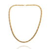 Gold Massivkette 585 Königsgeflecht 45 cm