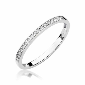 Goldring mit Diamanten bis zu einem halben 0,09 ct