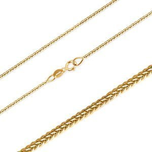 Goldkette 585 Fuchsschwanz 1 mm Länge 45 cm