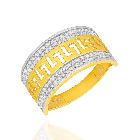 Goldring 585 breit geflochtenes Design