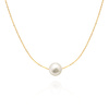 Gold Halskette 585 feierliche Herz Perlmutt Kette Diamant Fußkettchen Valentinstag