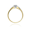 Gold Verlobungsring mit Diamant Weißgold 0,04 ct