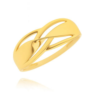 Goldring 585 breit geflochtenes Design