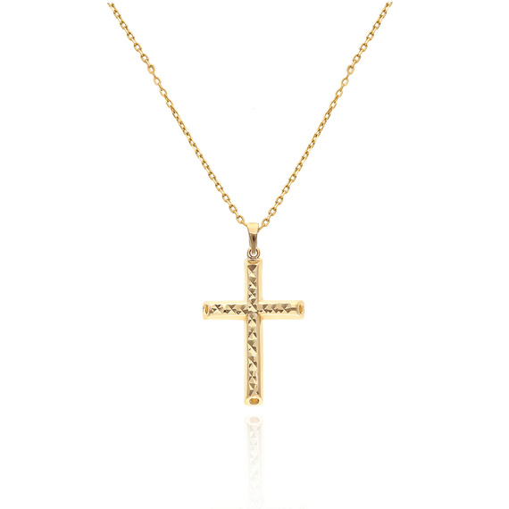 Gold 585 Diamant-Kreuz-Anhänger