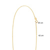 Gold 585 Choker-Halskette Weißer Zirkonia-Anhänger 7 Zirkonias