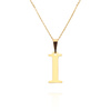 Gold-Anhänger 585 einfacher Buchstabe I Höhe 2 cm