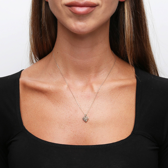 Gold 585 durchbrochener dicker Herz-Anhänger