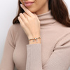 Gold 585 Charms Anhänger für Armband rund Zirkonia um