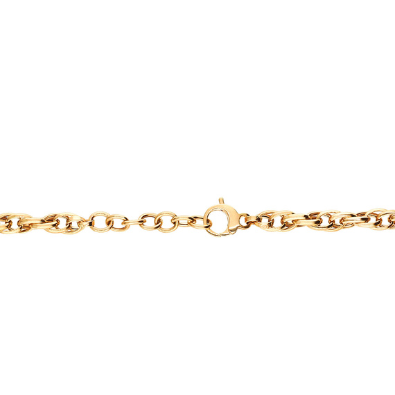 Goldkette 585 halbsteif 7 mm Adder 45 cm